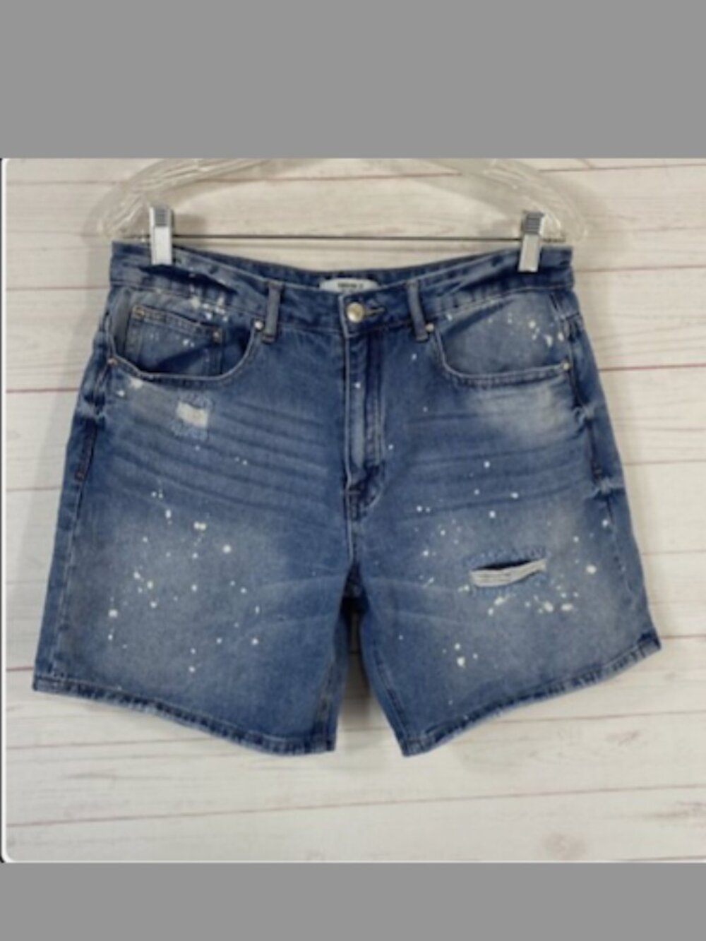 Forever 21 Splatter Paint Jean Shorts